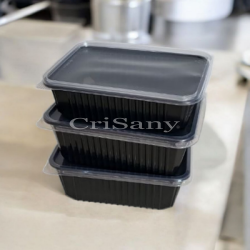 Кутия OR правоъг. черна 750 мл - дъно /50 бр./