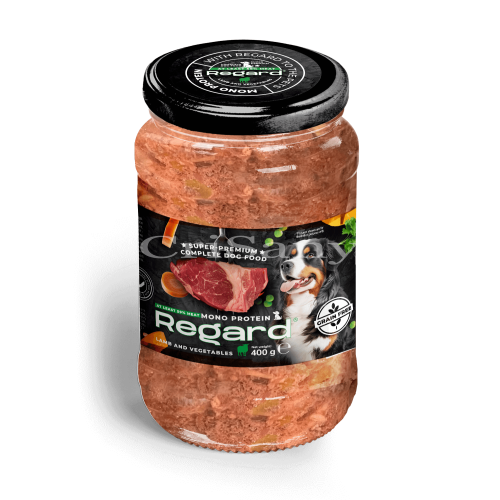 REG.PROTEIN 400гр Буркан кучета -агнешко,зеленч.