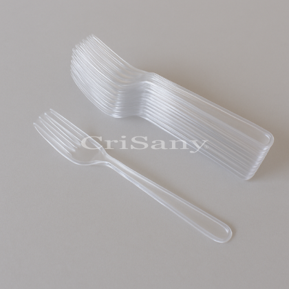 Вилица лукс прозрачна  голяма /50 бр./