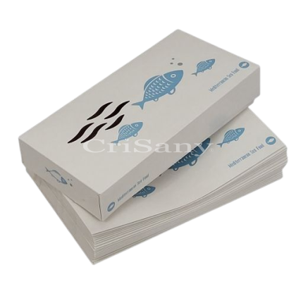 Кутия  картон.за риба малка /25бр./-8993