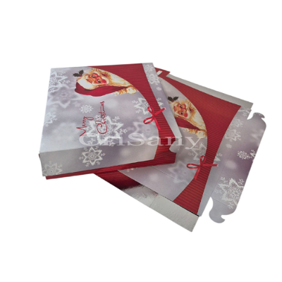 Кутия за торта Коледна 10 парчета - 25 бр.