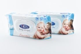 Мокри кърпи Линди с капак /64 бр./