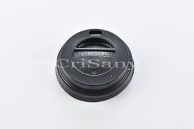 Капак 4 oz - черен с отвор  /100 бр./