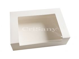 Кутия с прозорец бяла 16.5/11/4/25бр. 9878