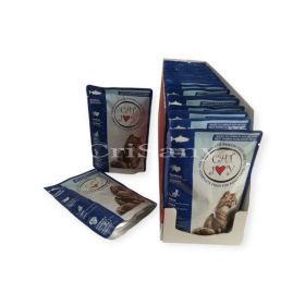 ПАУЧ за котки сьомга в сос 85гр - 20бр+4подарък