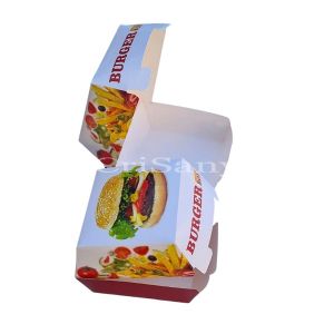 Кутия за бургер малка цветна /100 бр./