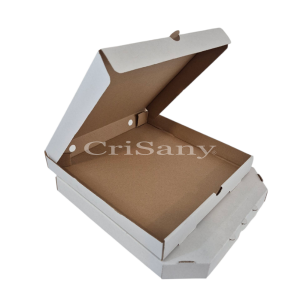 Кутия за пица бяло/кафяво 40/40/3.5 Т /100бр./