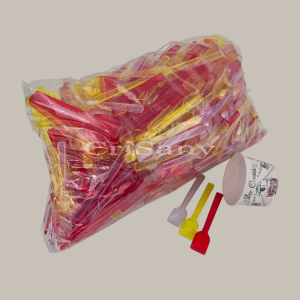 Лъжица мини делта - цветна - 500 бр.