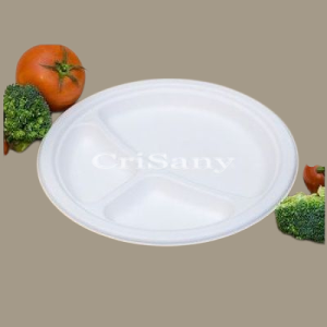 Био чинийки кръгли ф26см - 3 отдел. FRP - 50 бр.