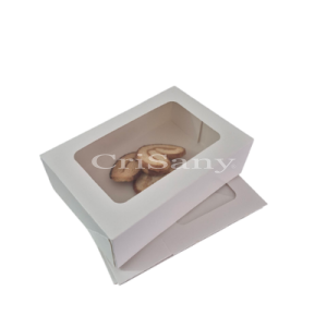 Кутия с прозорец бяла 20/14/6.5/25бр. 6442