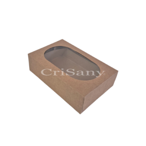 Кутия  картон.каф.с прозорец210/130/55-25бр.5209