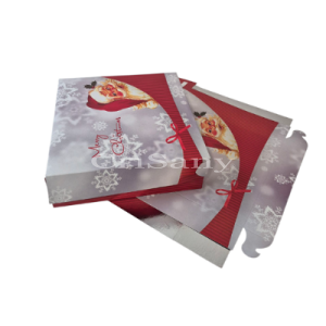 Кутия за торта Коледна 10 парчета - 25 бр.