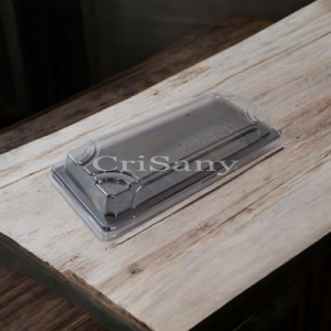 Кутия за суши РЕТ 218/90 правоъг.черна /100 бр./