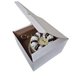 Кутия за торта 30.5/30.5/15 велп. лепена Ю/10бр.